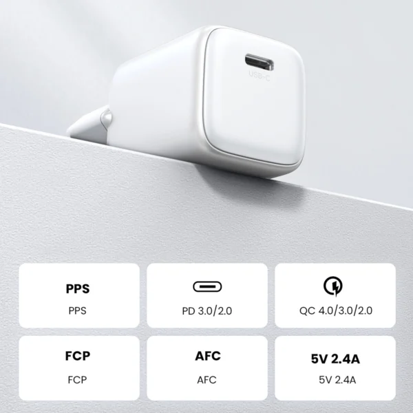 [RETURNED ITEM] GaN USB C 30W PD Ugreen Nexode Mini fast charger - whiteeng