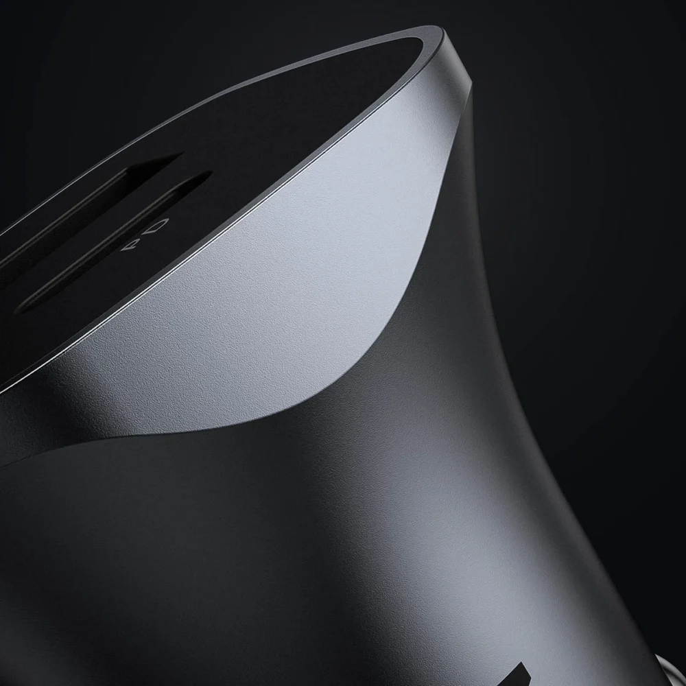 [RETURNED ITEM] Ugreen fast car charger USB-A / USB-C 30W PD PPS gray (CD130)eng