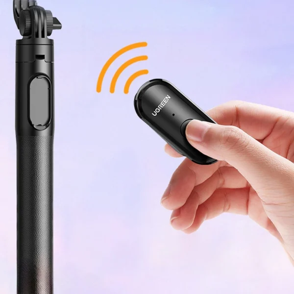 [RETURNED ITEM] Selfie stick / telescopic pole with stand and Bluetooth remote control 1.5m Ugreen LP586 - blackeng
