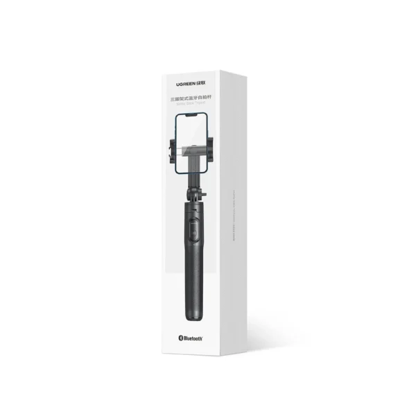 [RETURNED ITEM] Selfie stick / telescopic pole with stand and Bluetooth remote control 1.5m Ugreen LP586 - blackeng
