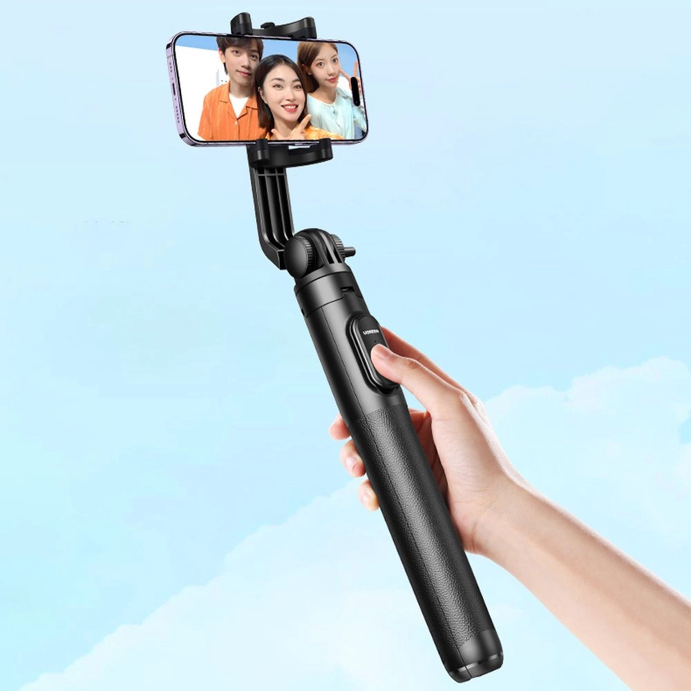 [RETURNED ITEM] Selfie stick / telescopic pole with stand and Bluetooth remote control 1.5m Ugreen LP586 - blackeng