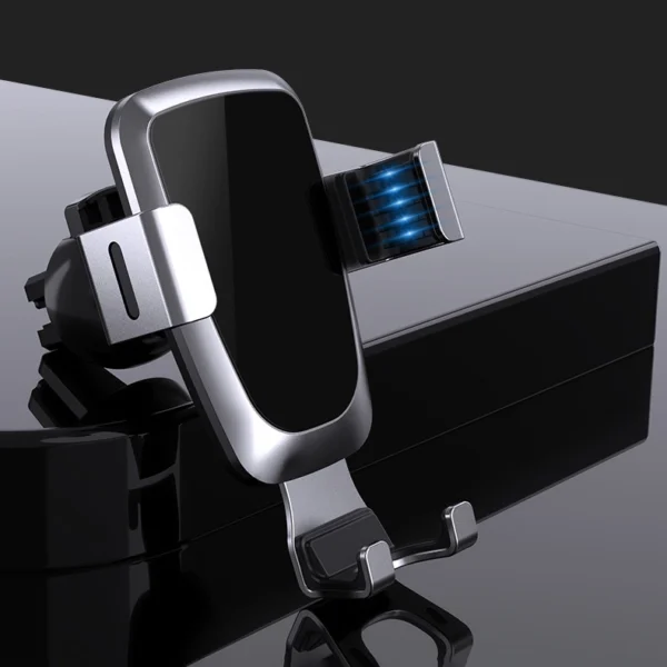 [RETURNED ITEM] Gravity smartphone car holder, black air vent grille (YC08)eng