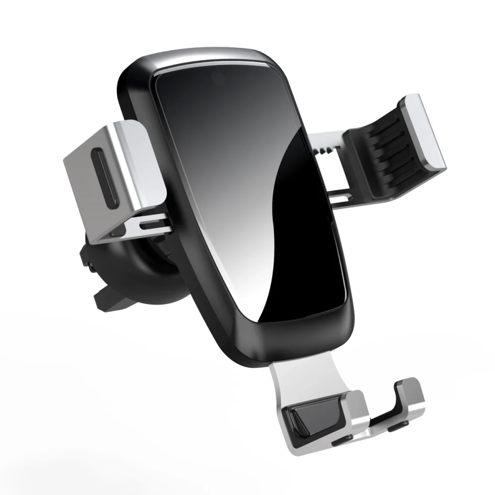 [RETURNED ITEM] Gravity smartphone car holder, black air vent grille (YC08)eng
