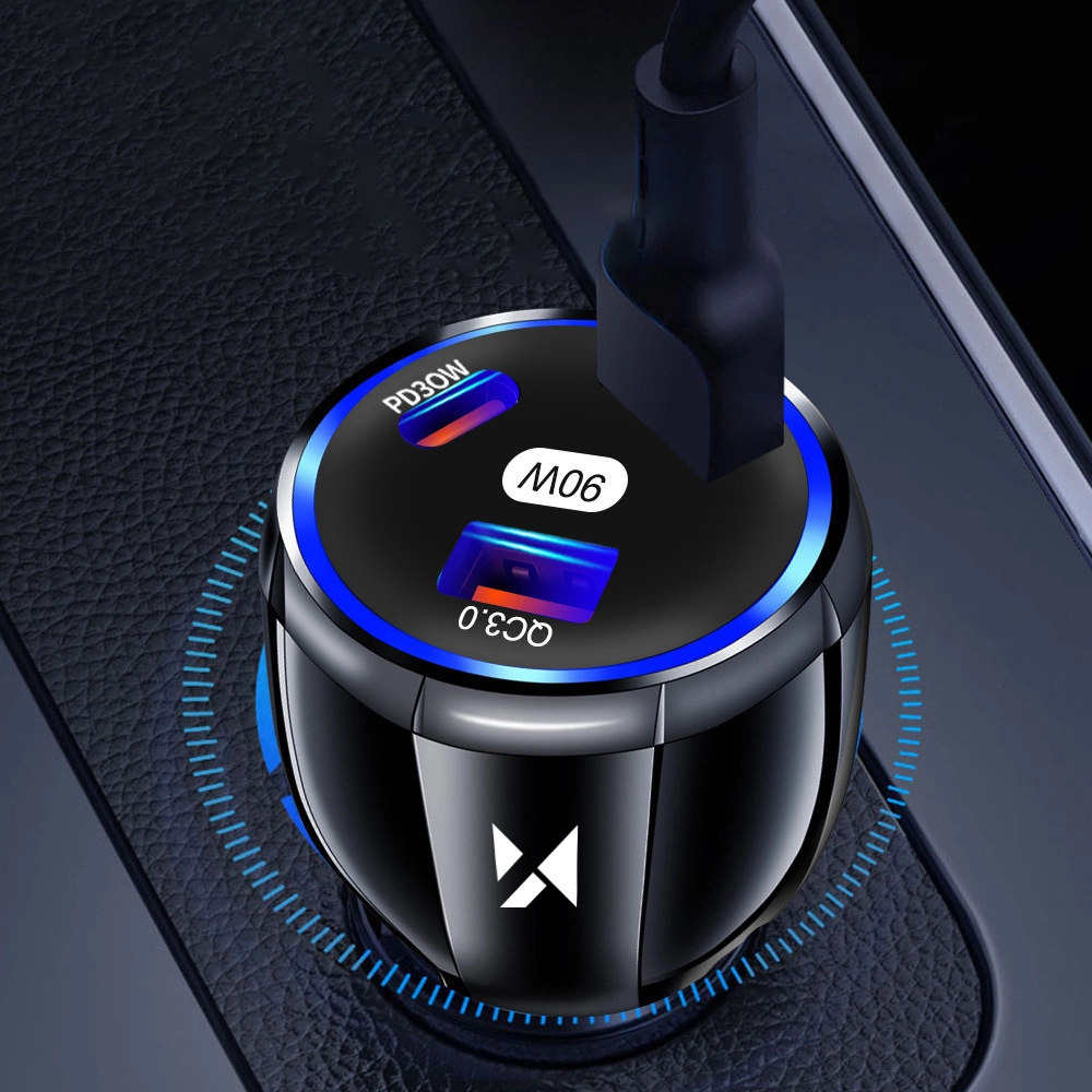 [RETURNED ITEM] Wozinsky WCCCA car charger 2x USB-C 1x USB-A 90W PD QC - blackeng