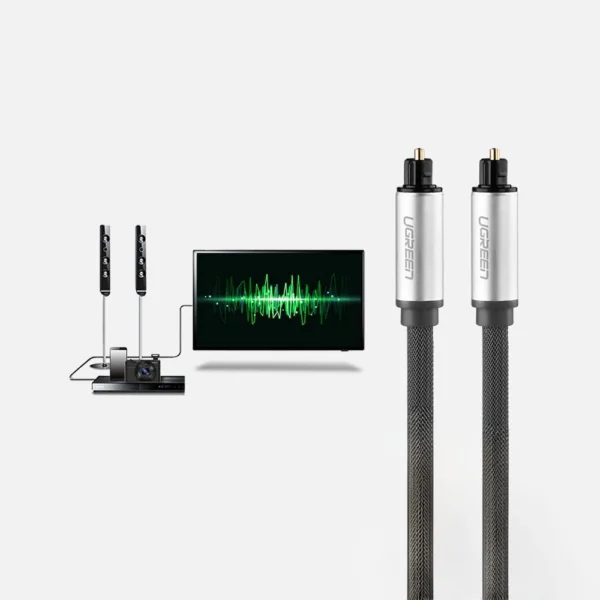[RETURNED ITEM] Optical cable Ugreen AV108 Toslink/SPDIF 3m - grayeng