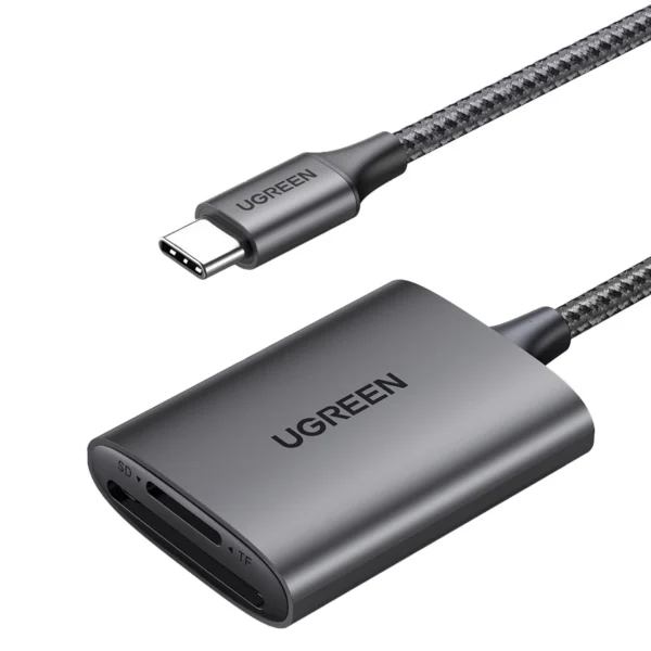 [RETURNED ITEM] Ugreen CM401 USB C 5Gb/s SD/TF card reader - grayeng