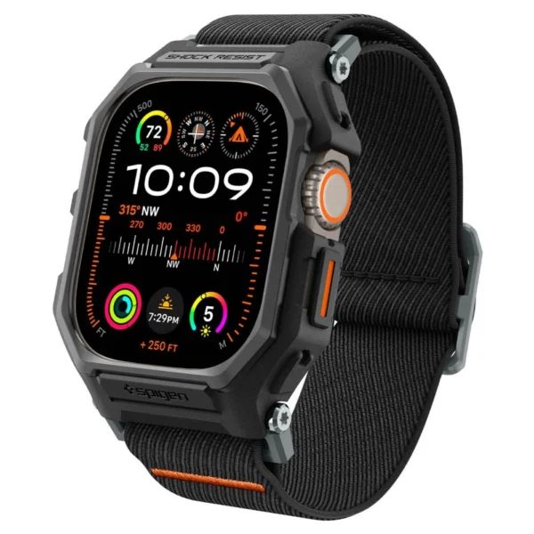 Spigen Lite Fit Pro Case with Strap for Apple Watch Ultra 1 / 2 (49mm) - Matte Blackeng
