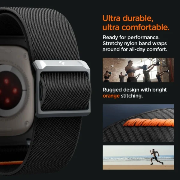 Spigen Lite Fit Pro Case with Strap for Apple Watch Ultra 1 / 2 (49mm) - Matte Blackeng