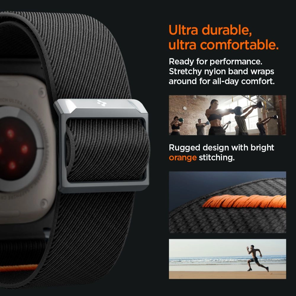 Spigen Lite Fit Pro Case with Strap for Apple Watch Ultra 1 / 2 (49mm) - Matte Blackeng