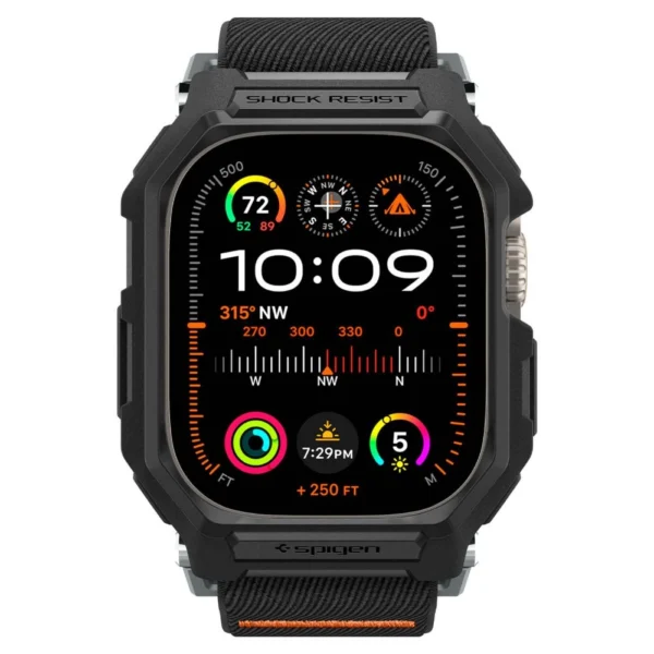 Spigen Lite Fit Pro Case with Strap for Apple Watch Ultra 1 / 2 (49mm) - Matte Blackeng