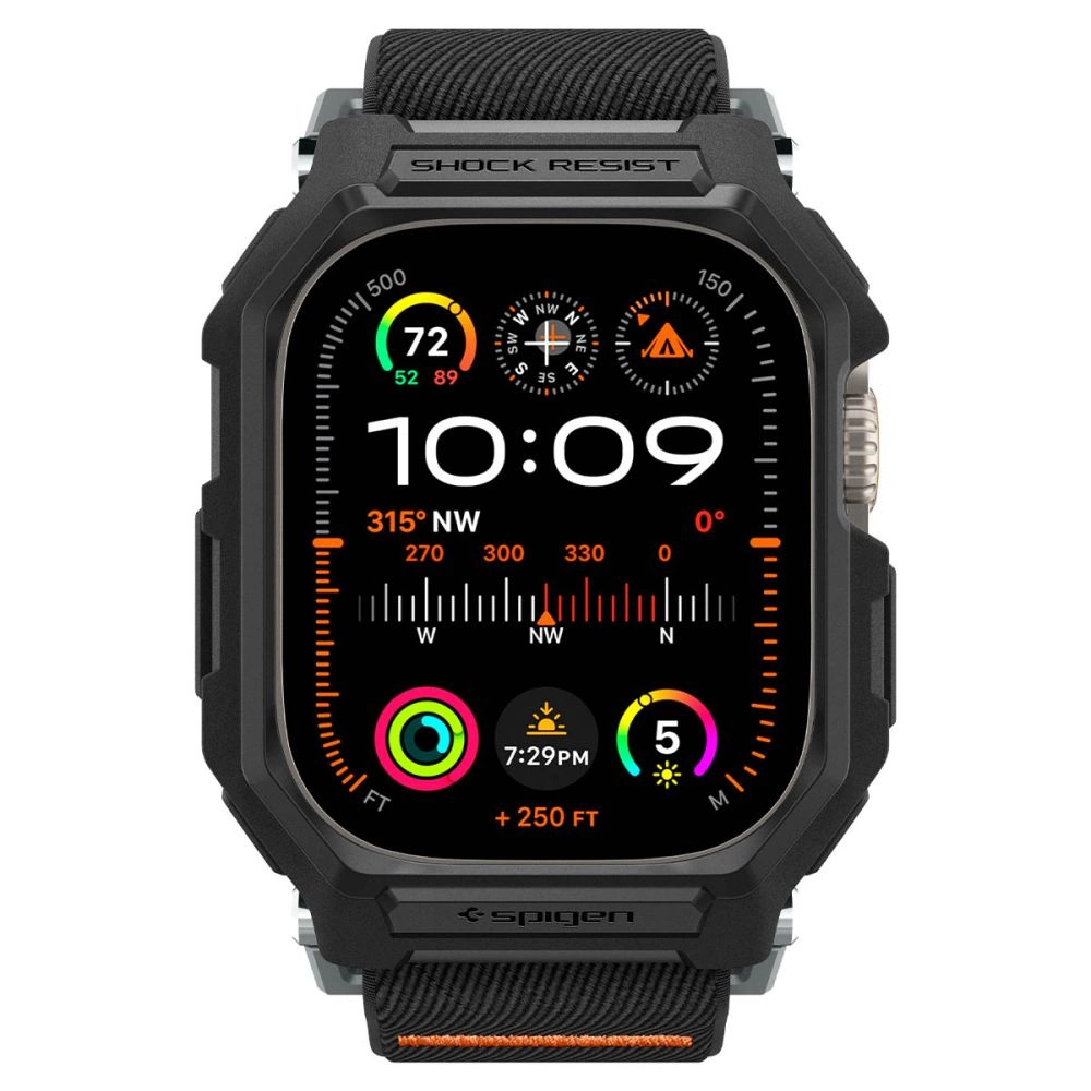 Spigen Lite Fit Pro Case with Strap for Apple Watch Ultra 1 / 2 (49mm) - Matte Blackeng