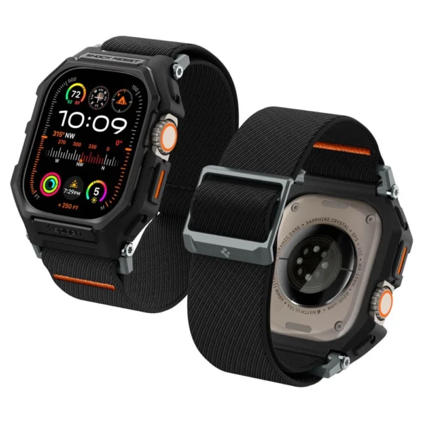 Spigen Lite Fit Pro Case with Strap for Apple Watch Ultra 1 / 2 (49mm) - Matte Blackeng