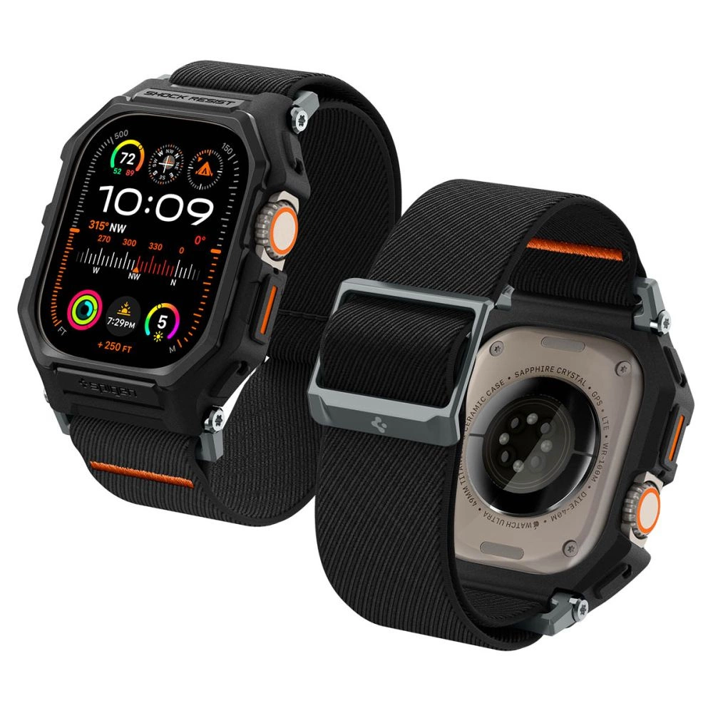 Spigen Lite Fit Pro Case with Strap for Apple Watch Ultra 1 / 2 (49mm) - Matte Blackeng