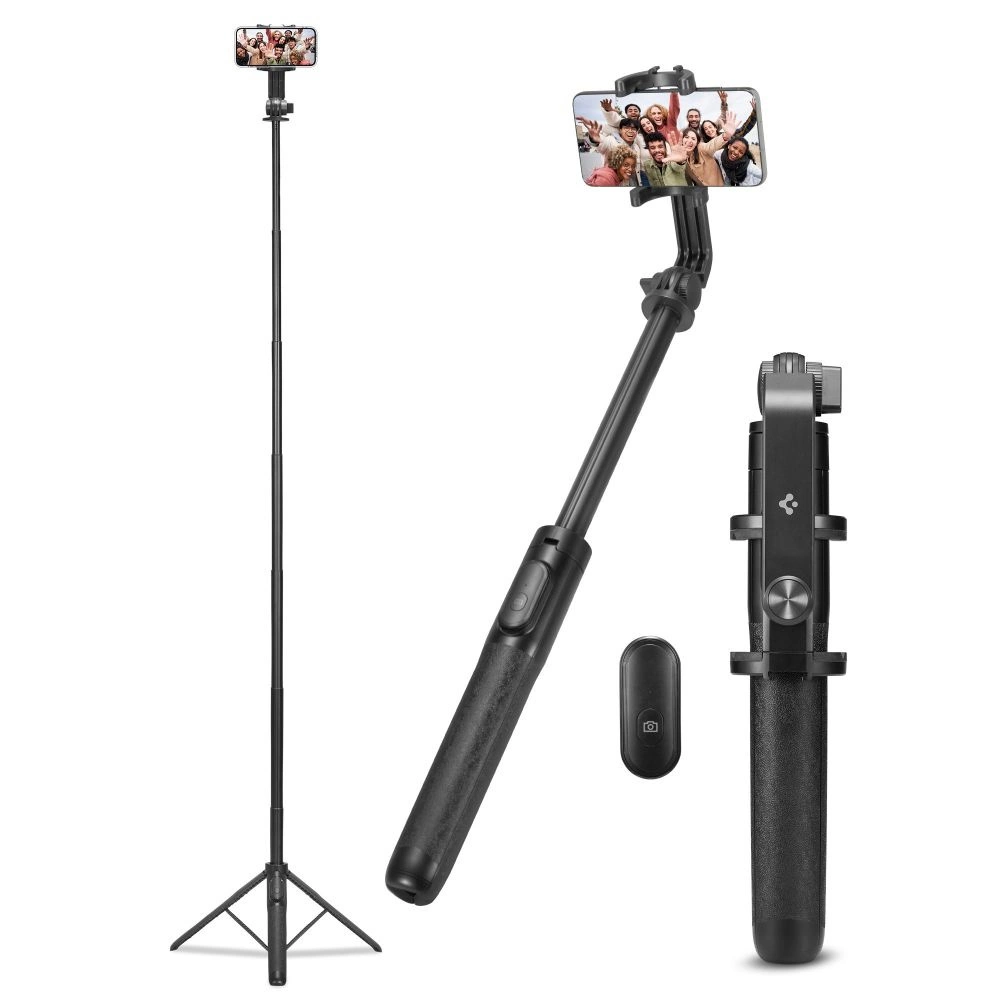 Spigen S560W Bluetooth Selfie Stick with Tripod - Blackeng