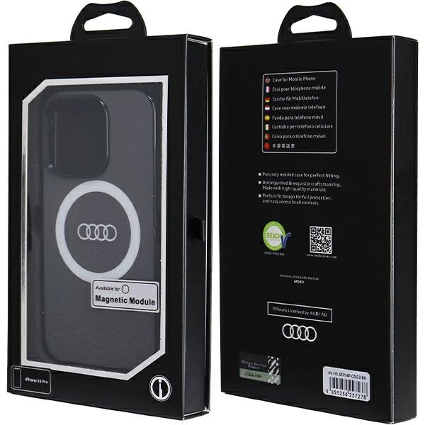 Audi IML Big Logo MagSafe case for iPhone 14 Pro - blackeng