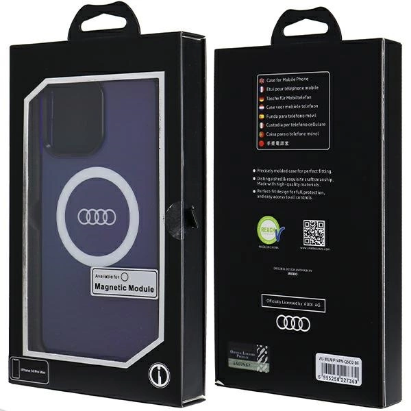 Audi IML Big Logo MagSafe case for iPhone 14 Pro Max - blueeng