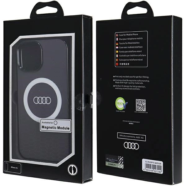 Audi IML Big Logo MagSafe case for iPhone 15 / 14 / 13 - blackeng