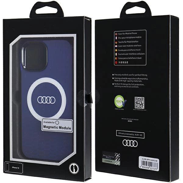 Audi IML Big Logo MagSafe case for iPhone 15 / 14 / 13 - blueeng