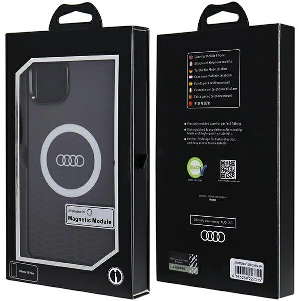 Audi IML Big Logo MagSafe case for iPhone 15 Plus / 14 Plus - blackeng