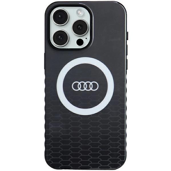 Audi IML Big Logo MagSafe case for iPhone 15 Pro Max - blackeng