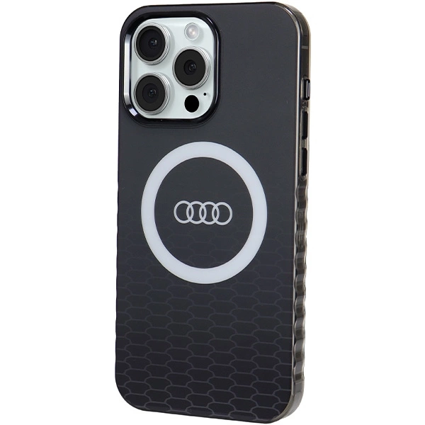 Audi IML Big Logo MagSafe case for iPhone 15 Pro Max - blackeng