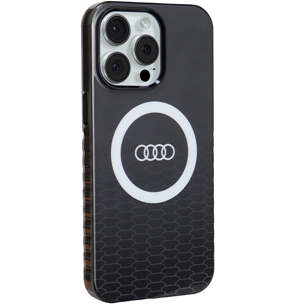 Audi IML Big Logo MagSafe case for iPhone 15 Pro Max - blackeng