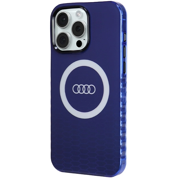 Audi IML Big Logo MagSafe case for iPhone 15 Pro Max - blueeng