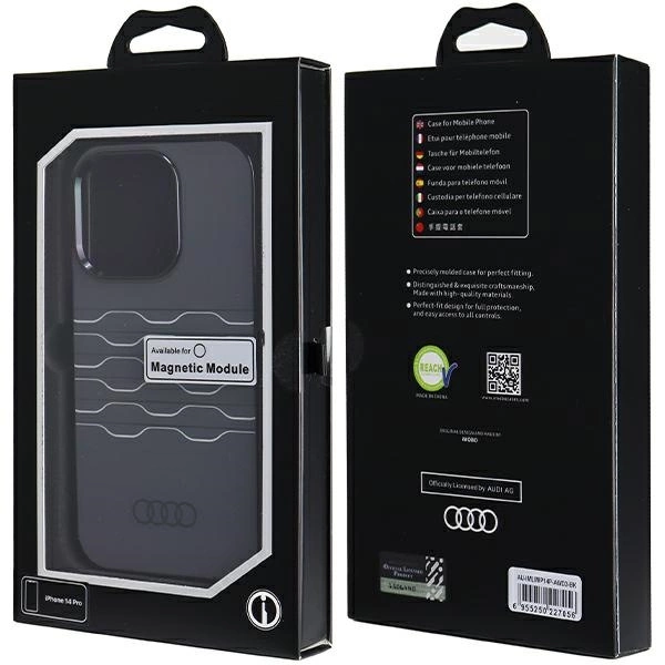 Audi IML MagSafe case for iPhone 14 Pro - blackeng