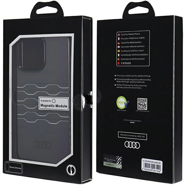Audi IML MagSafe case for iPhone 15 Pro Max - blackeng