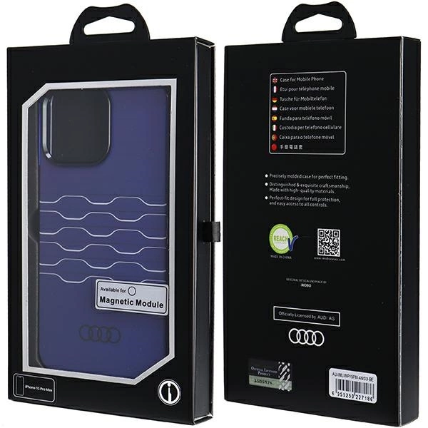 Audi IML MagSafe case for iPhone 15 Pro Max - blueeng