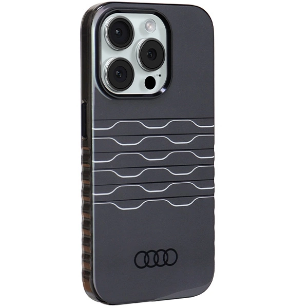 Audi IML MagSafe case for iPhone 15 Pro - blackeng