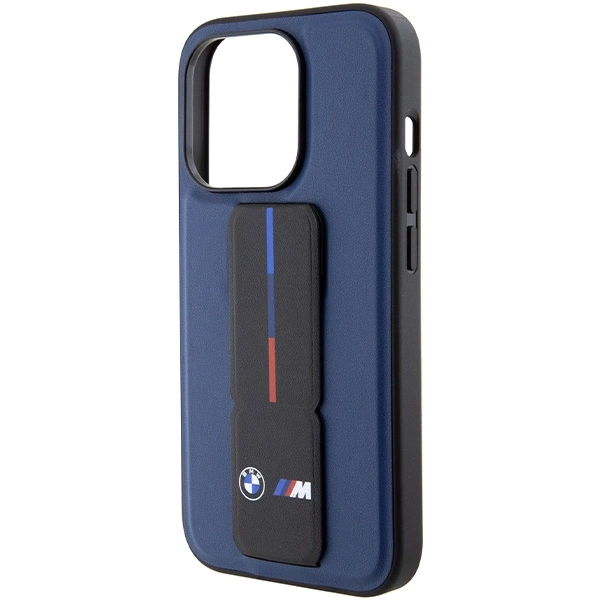 BMW M Grip Stand Bicolor case for iPhone 15 Pro - navy blueeng