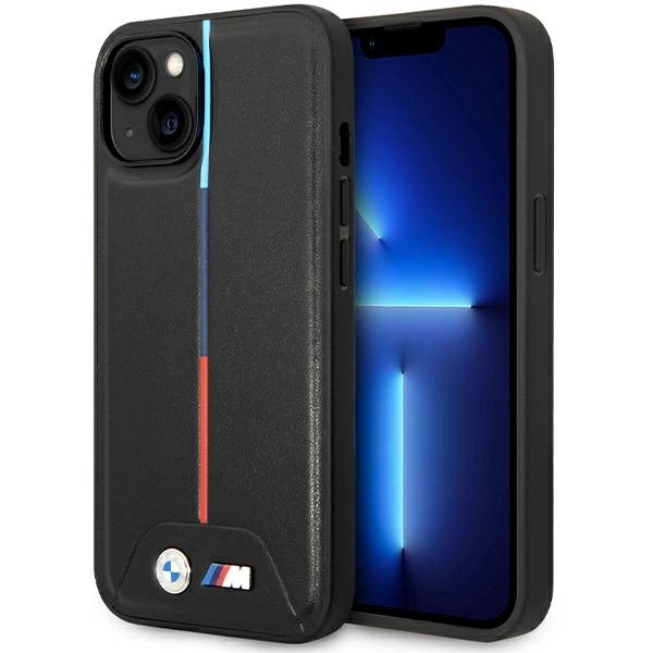 BMW M Quilted Tricolor case for iPhone 15 / 14 / 13 - blackeng