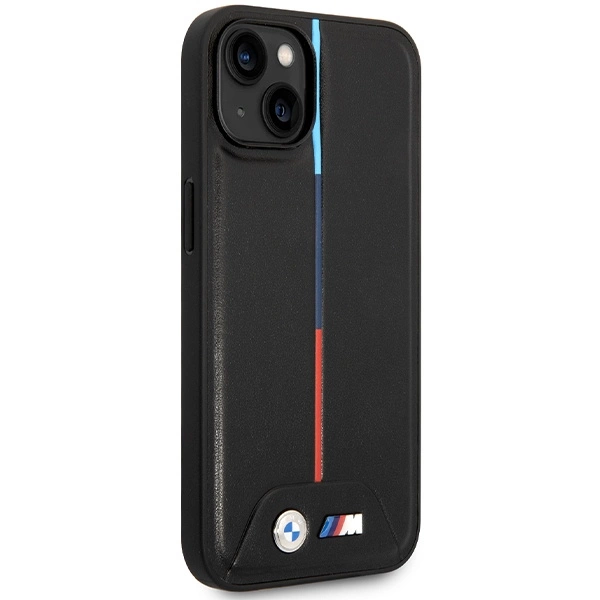 BMW M Quilted Tricolor case for iPhone 15 / 14 / 13 - blackeng