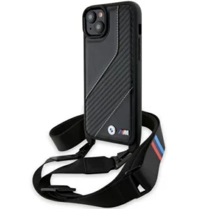 BMW M Edition Carbon Stripe & Strap case for iPhone 15 / 14 / 13 - blackeng