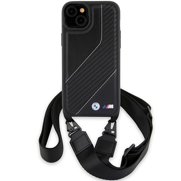 BMW M Edition Carbon Stripe & Strap case for iPhone 15 / 14 / 13 - blackeng