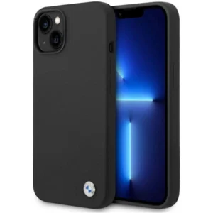 BMW Silicone Metal Logo case for iPhone 15 / 14 / 13 - blackeng
