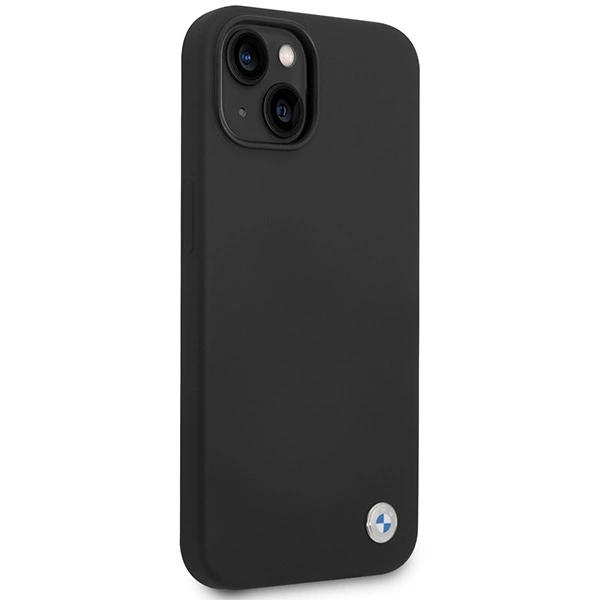 BMW Silicone Metal Logo case for iPhone 15 / 14 / 13 - blackeng