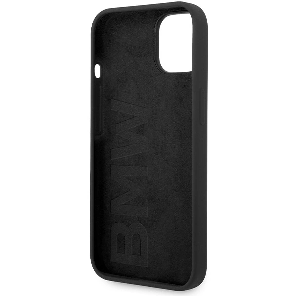 BMW Silicone Metal Logo case for iPhone 15 / 14 / 13 - blackeng