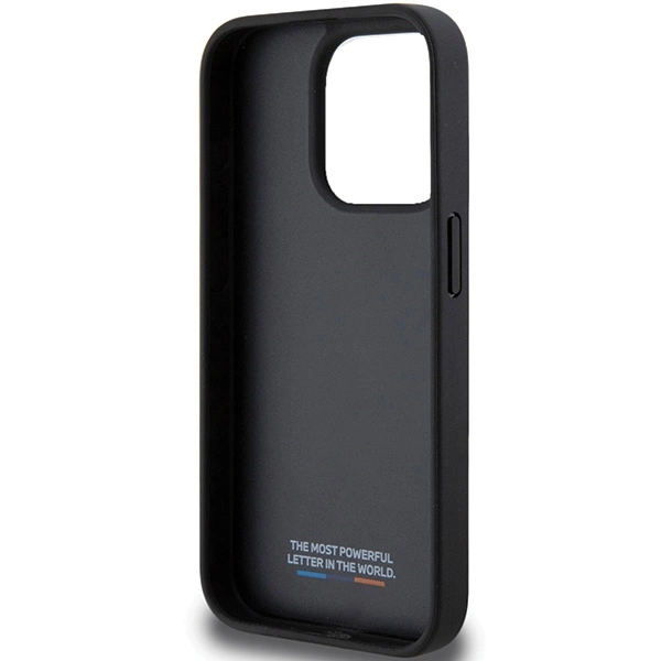 BMW Perforated Tricolor Line case for iPhone 15 Pro Max - blackeng