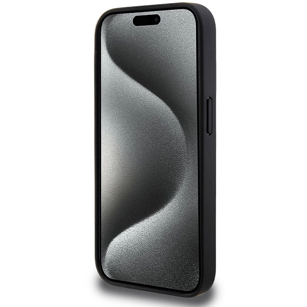 BMW M Quilted Tricolor MagSafe case for iPhone 15 Pro - grayeng