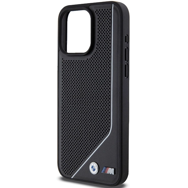BMW Perforated Twisted Line MagSafe case for iPhone 15 Pro - blackeng