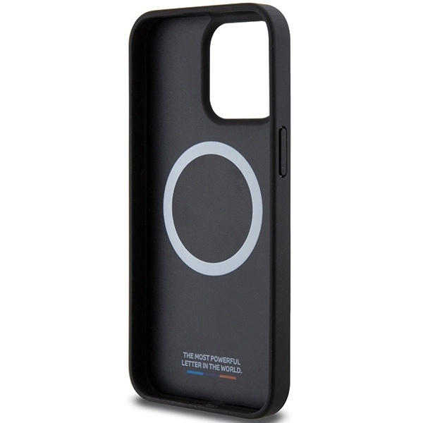 BMW Perforated Twisted Line MagSafe case for iPhone 15 Pro - blackeng