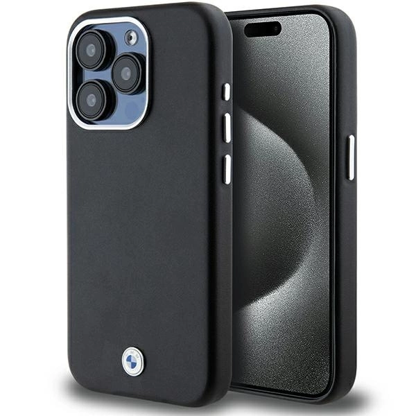 BMW Signature Wrapped Metal MagSafe case for iPhone 15 Pro - blackeng