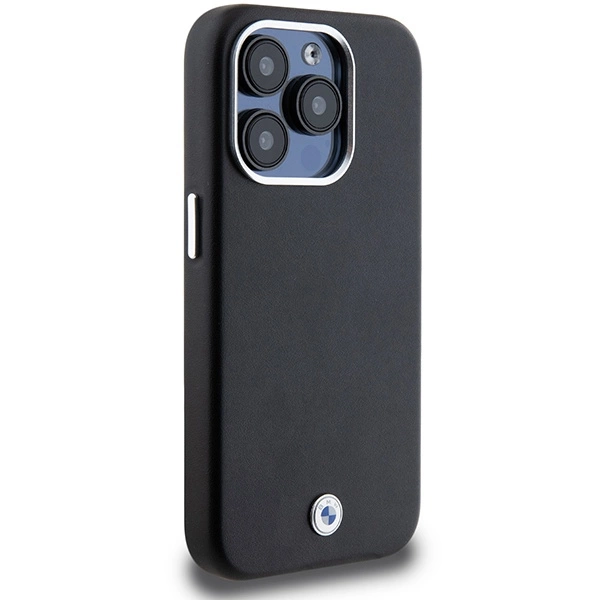 BMW Signature Wrapped Metal MagSafe case for iPhone 15 Pro - blackeng