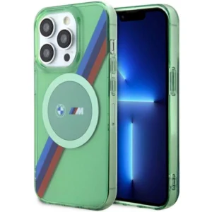 BMW M Tricolor Stripes MagSafe case for iPhone 15 Pro - greeneng