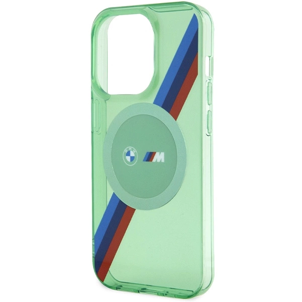 BMW M Tricolor Stripes MagSafe case for iPhone 15 Pro - greeneng