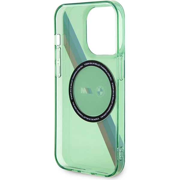BMW M Tricolor Stripes MagSafe case for iPhone 15 Pro - greeneng
