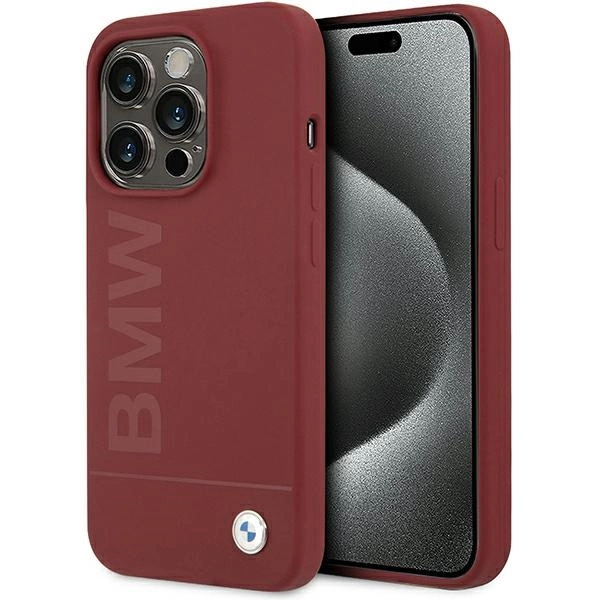 BMW Silicone Big Logo MagSafe case for iPhone 15 Pro - redeng