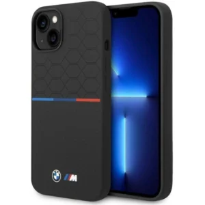 BMW M Silicone Pattern MagSafe Case for iPhone 15/14/13 - Blackeng